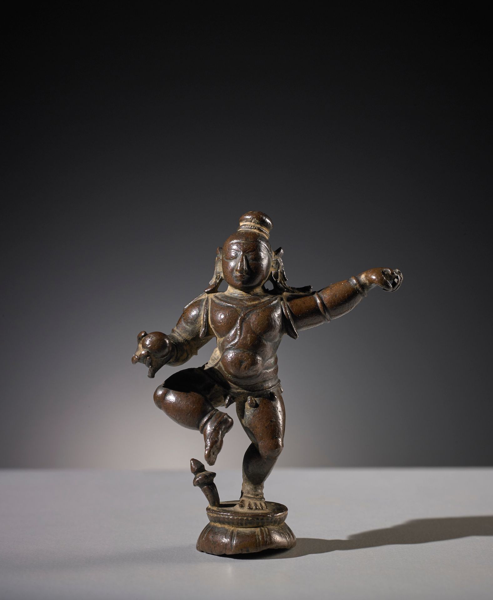Figura in bronzo raffigurante Balakrishna ,India Meridionale, XVI-XVII secolo,Mi&hellip;
