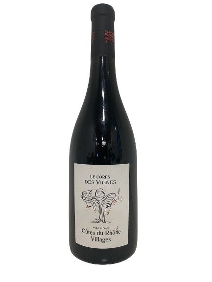 VIN 1 caja de 6 AOP Côtes du Rhône Villages Le Corps des Vignes 2016