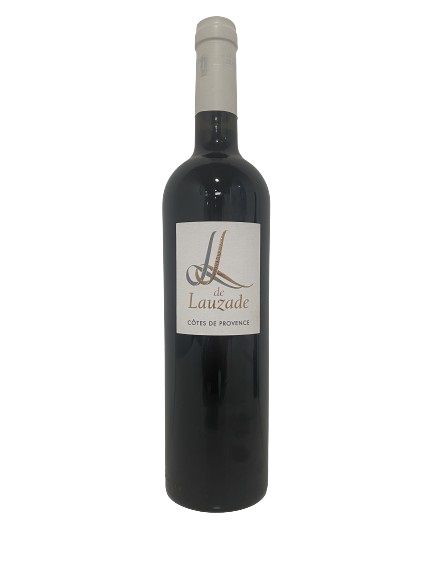 VIN CUVEE L de LAUZADE红葡萄酒普罗旺斯山坡2018年75升装1盒6支