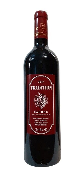 VIN 1 box of 6 Cahors Tradition 2017 Domaine du Prince