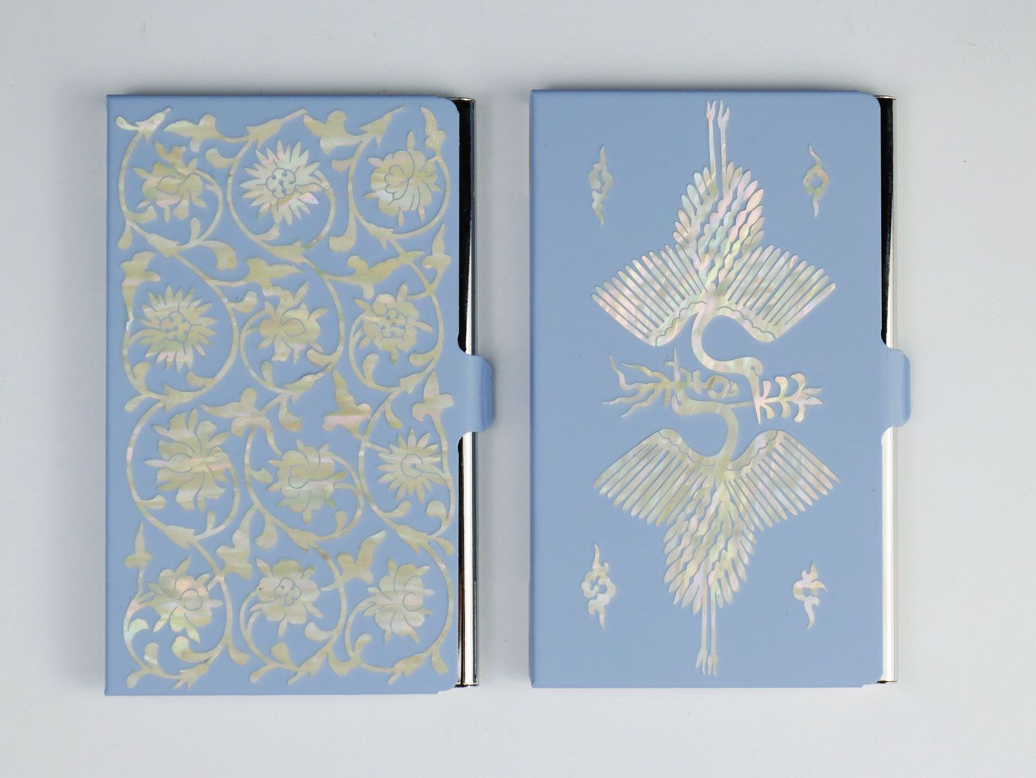 Null Etuis pour cartes de visite - 2 pièces, Korean Traditional Mother-of-pearl &hellip;