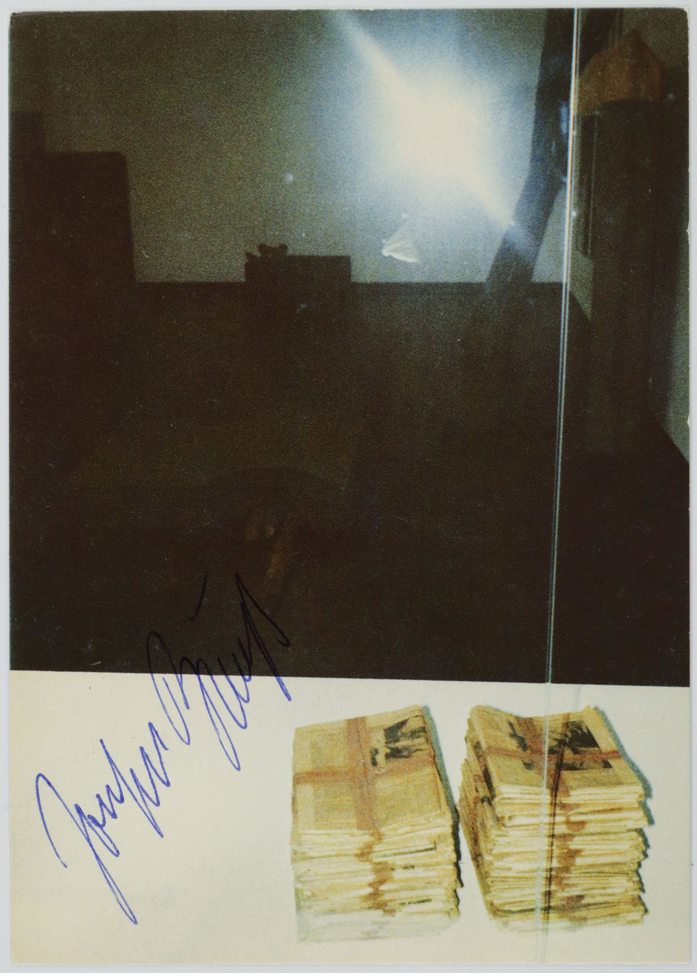 Null Autographe - Beuys, Joseph (1921 - 1986), Carte postale "Der Morgen II" de &hellip;