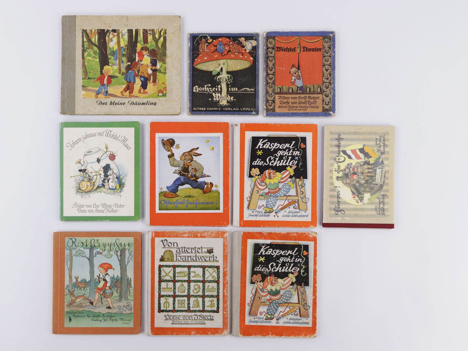 Null Lot de livres pour enfants - 10 pièces, divers. Éditions, petit format, "Ka&hellip;