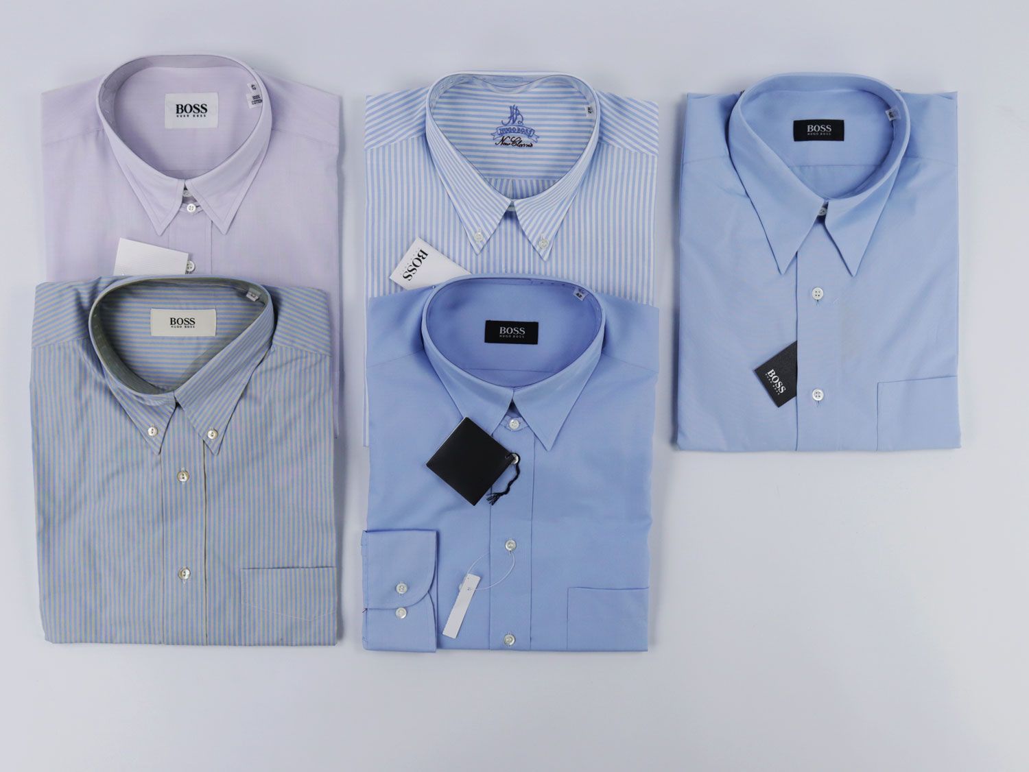 Null Boss - Chemises pour hommes - 5 chemises, Boss, différents motifs, dans leu&hellip;