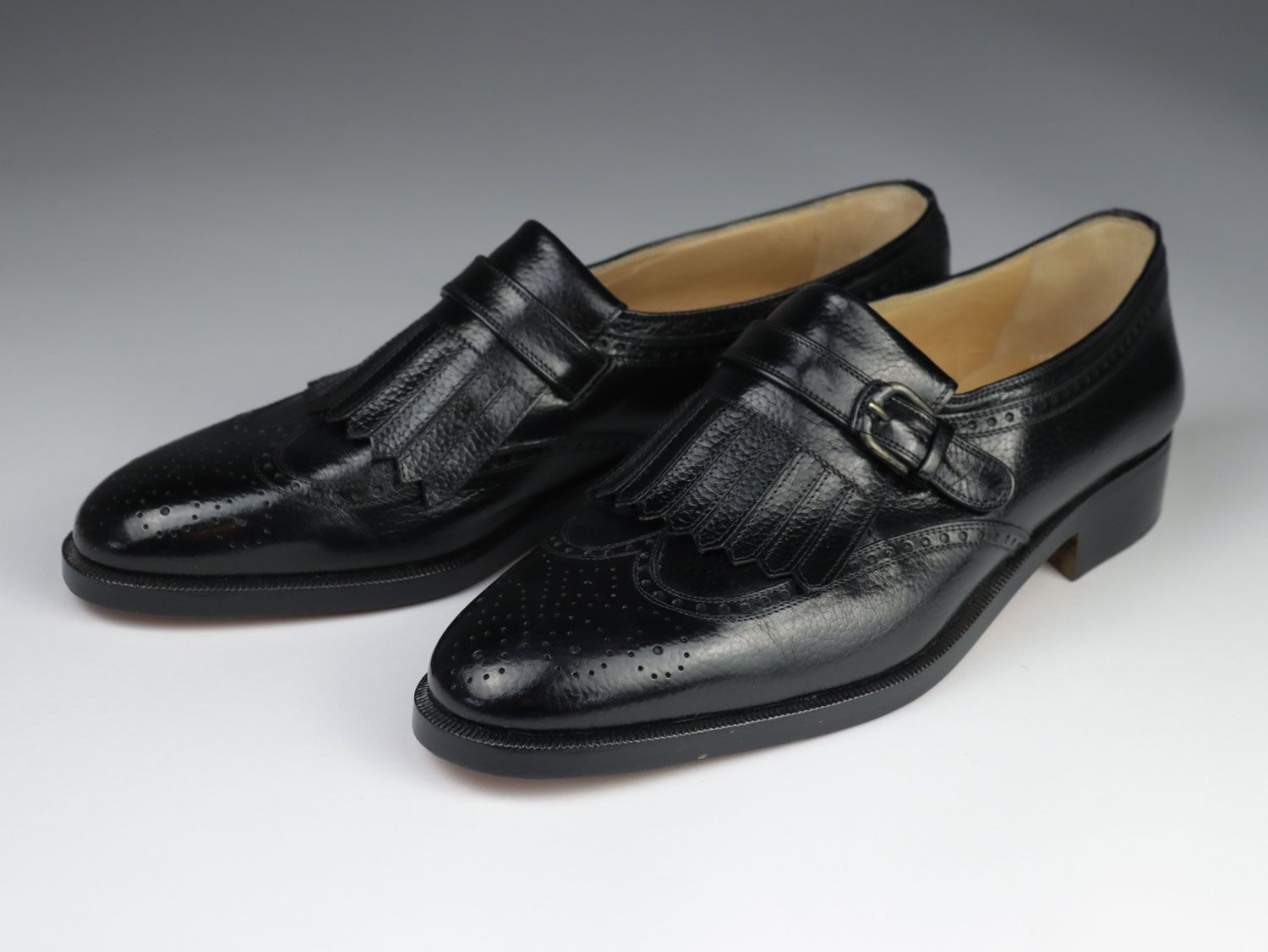 Null Chaussures pour hommes - Italie, Variv, mocassins, cuir noir, gaufré, non p&hellip;