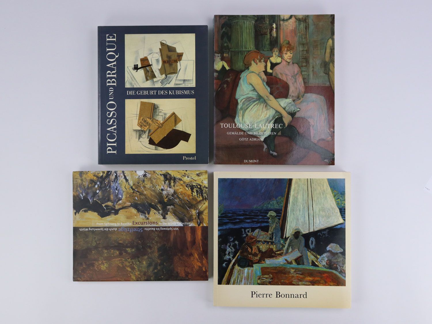 Null Art - ensemble - 4 pièces, 1x Toulouse-Lautrec, peintures et études de tabl&hellip;