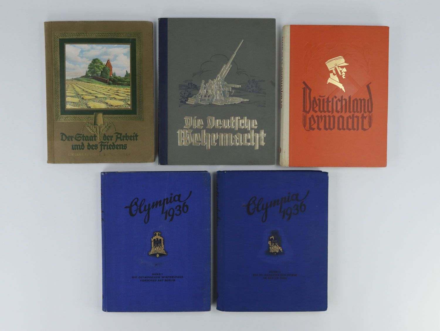 Null Albums d'images de cigarettes - 5 pièces, 1x "Die Deutsche Wehrmacht" (5 im&hellip;