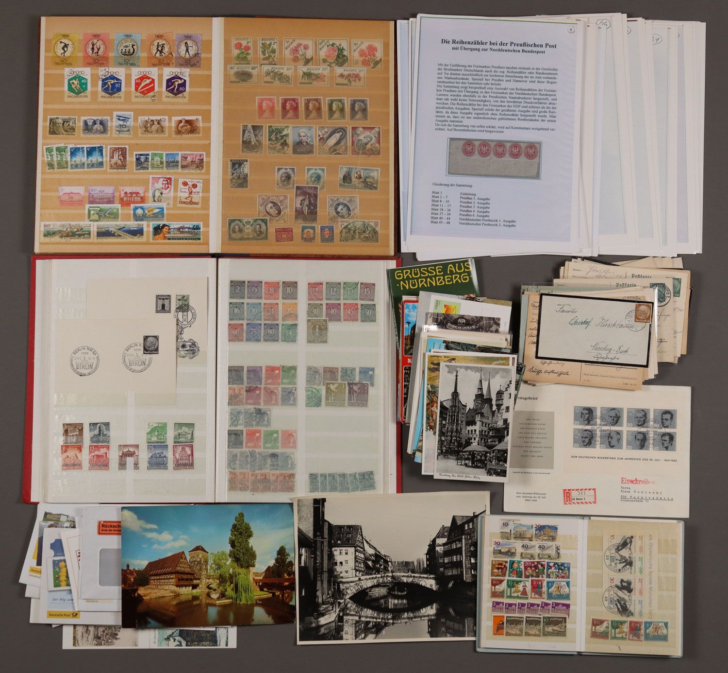 Null Lot de timbres - volumineux - le lot contient 3 albums de timbres (Allemagn&hellip;