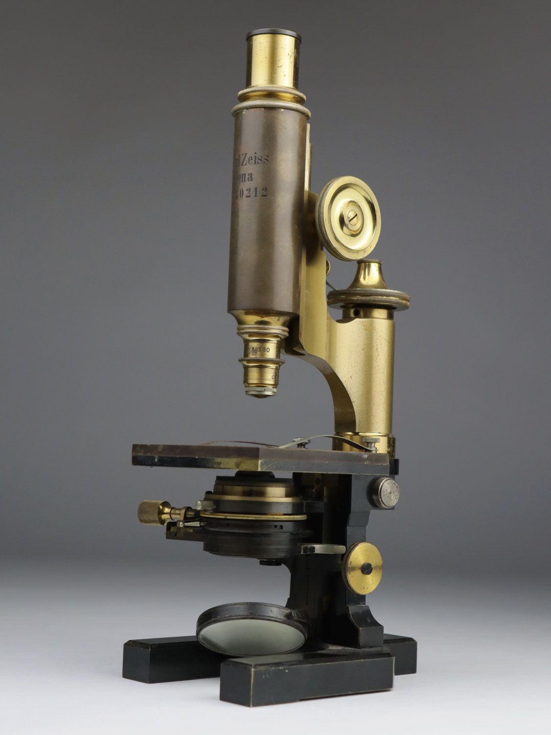 Null Microscope - 19e siècle, Carl Zeiss Jena, No. 40212, laiton, partiellement &hellip;
