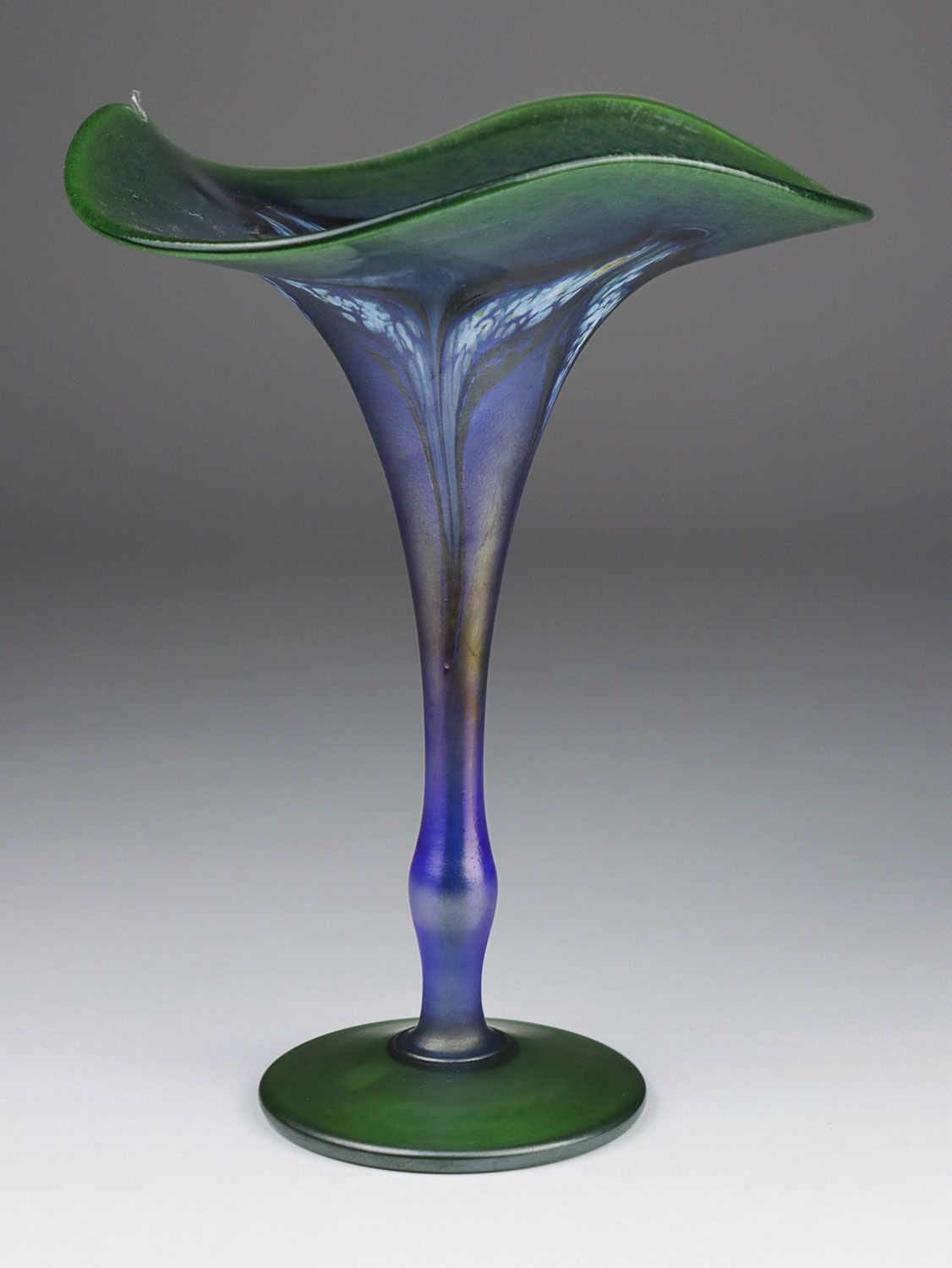 Null Vase en verre d'étude - 1991, verrerie Karl Schmid, Zwiesel, pied rond, tig&hellip;