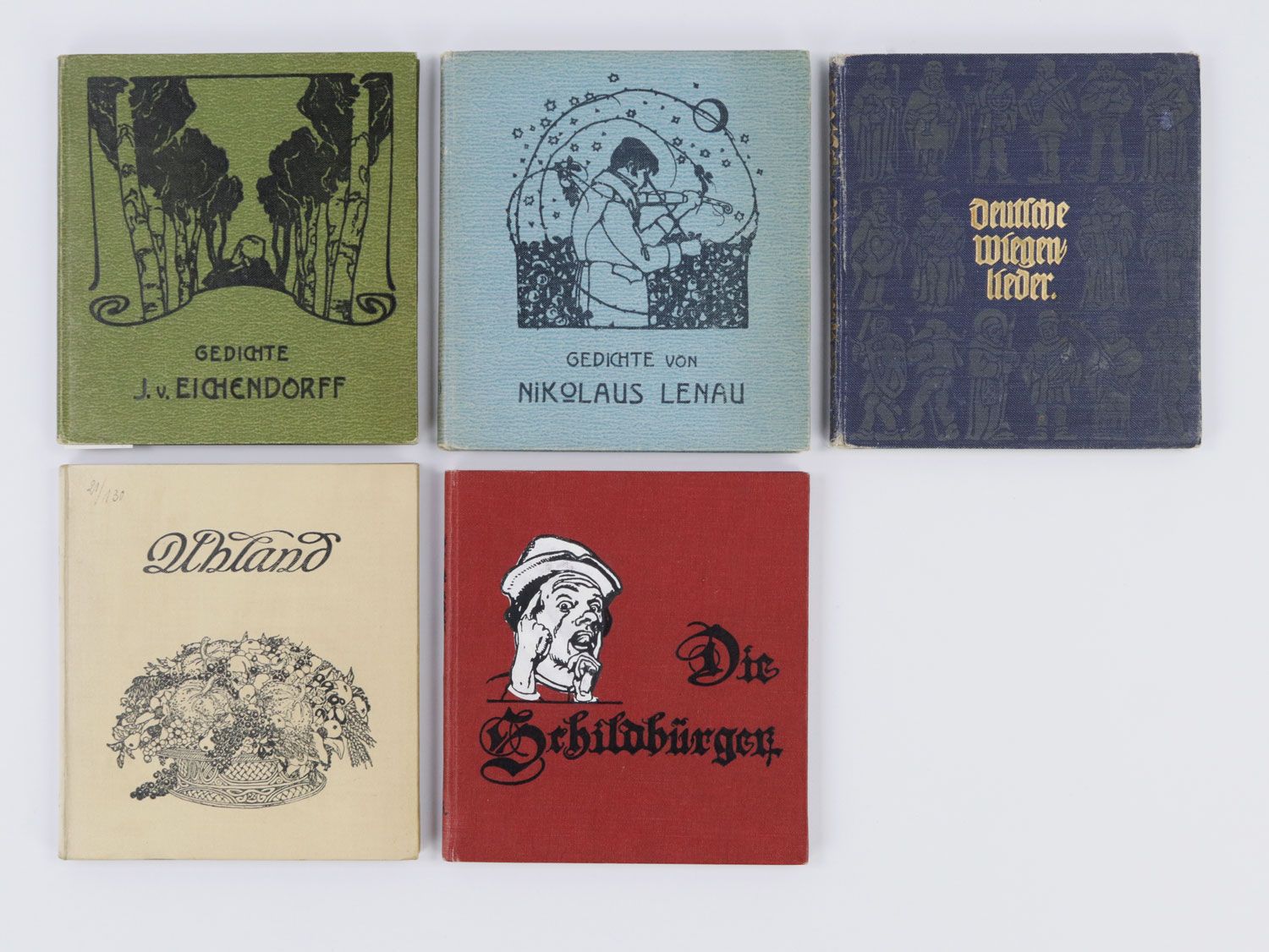 Null Konvolut Gerlachs Jugendbücherei - 5 Stck, magnifiques éditions avec de nom&hellip;
