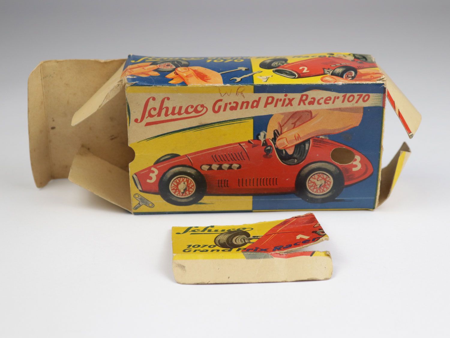 Null Schuco Grand-Prix- Racer 1070 - racing car, red varnished, with OK, not wor&hellip;