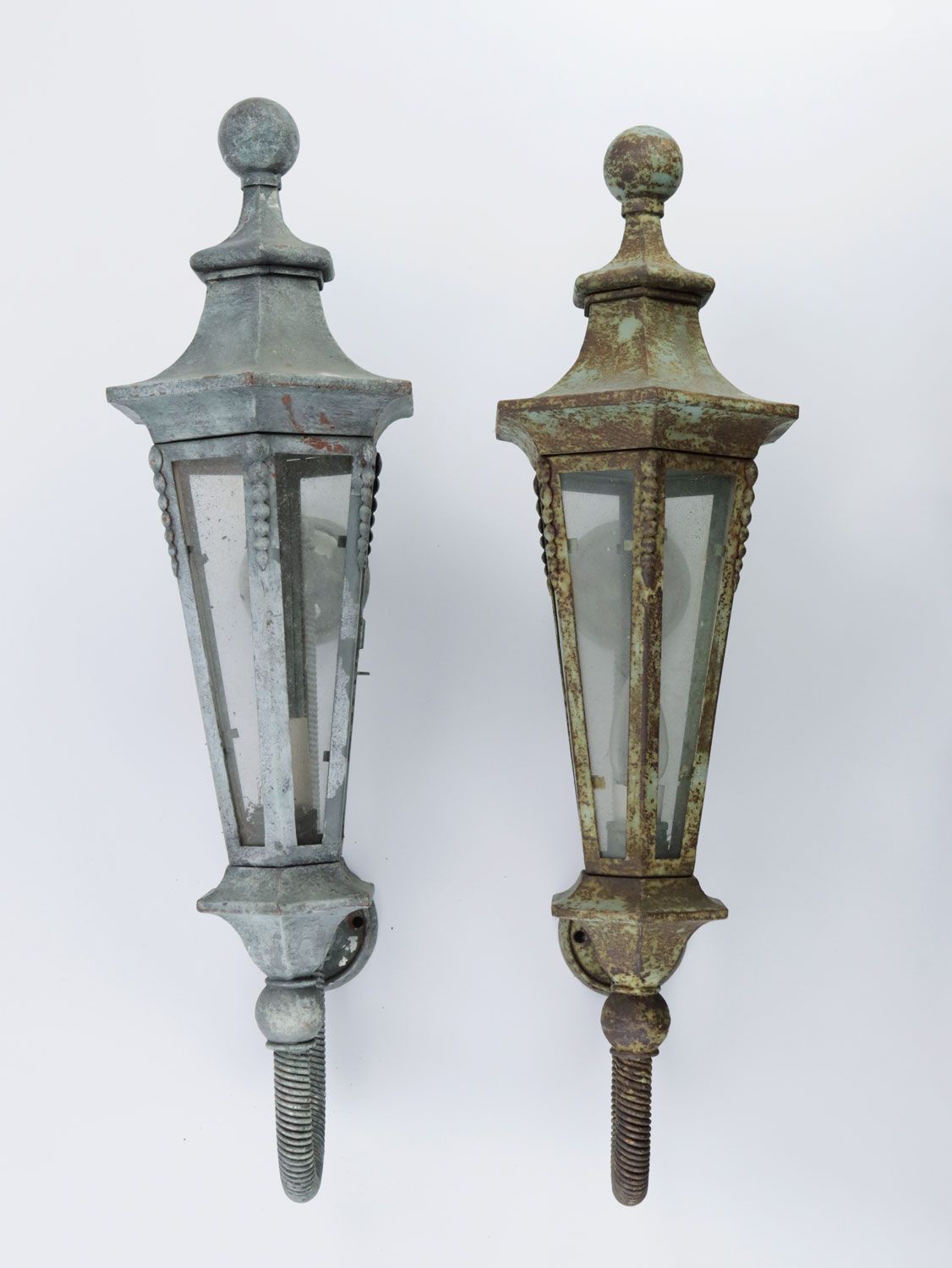 Null Jardin - Lampes murales - métal/verre, forme de lanterne, corps hexagonal, &hellip;