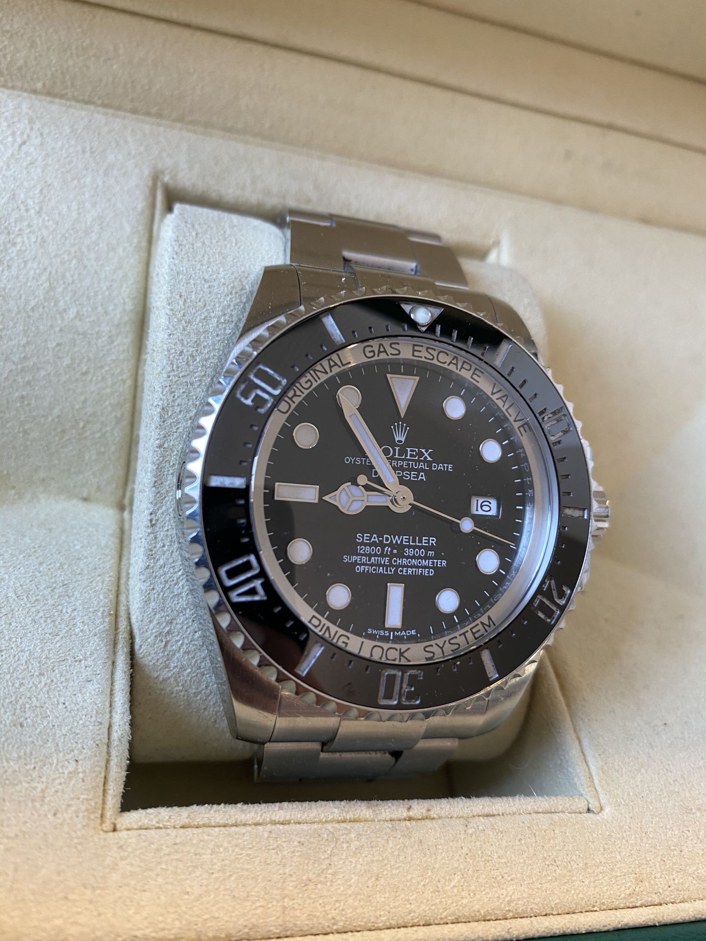 ROLEX Rolex Deepsea Sea-Dweller, automatic black, stainless steel, année 2010, a&hellip;