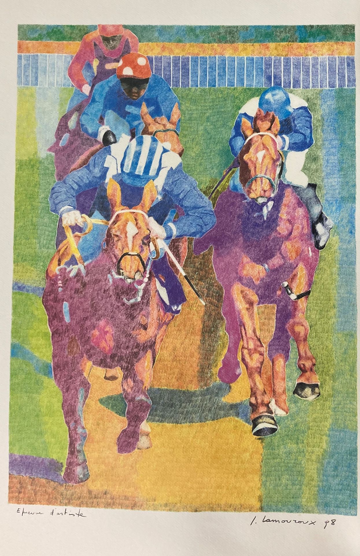 Null Jean LAMOUROUX (1933-2008)

Polo players

Lithograph. Signed and dated 98 a&hellip;