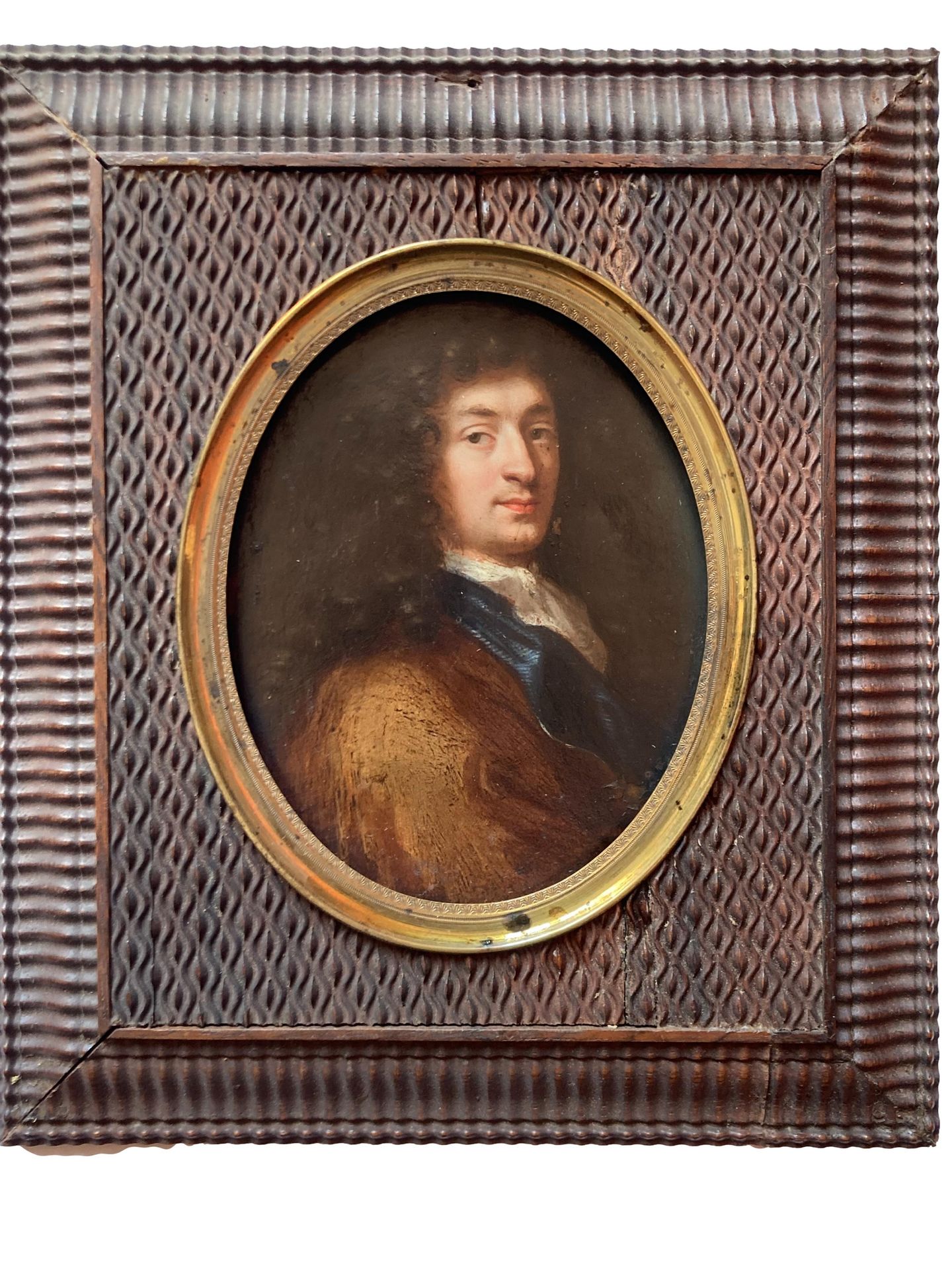 Null Ecole Française. Fin XVII Début XVIIIème siècle
Portrait 
Huile sur cuivre
&hellip;