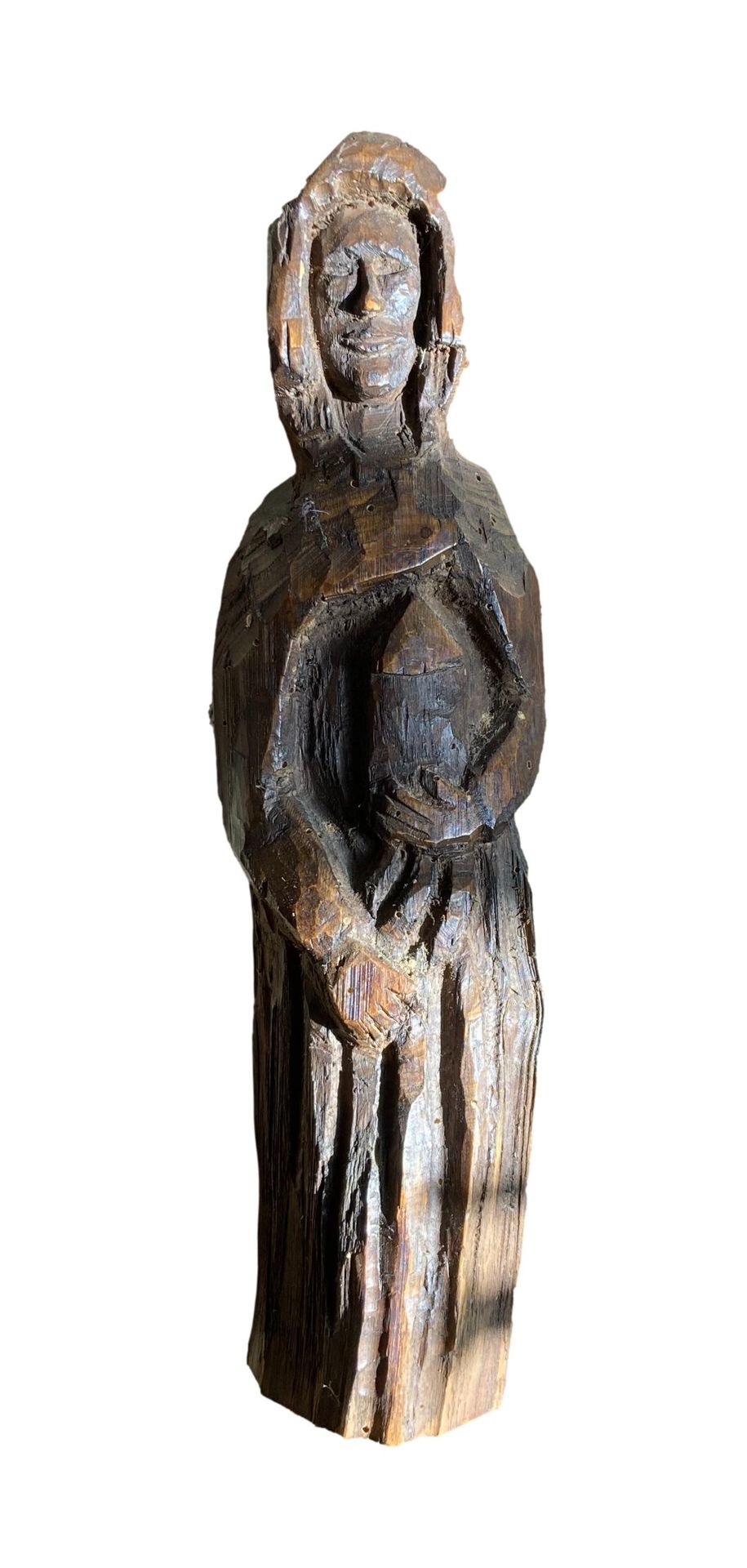 Null Escuela francesa. Siglo XX
Santa Bárbara
Escultura de madera
H. 40 cm