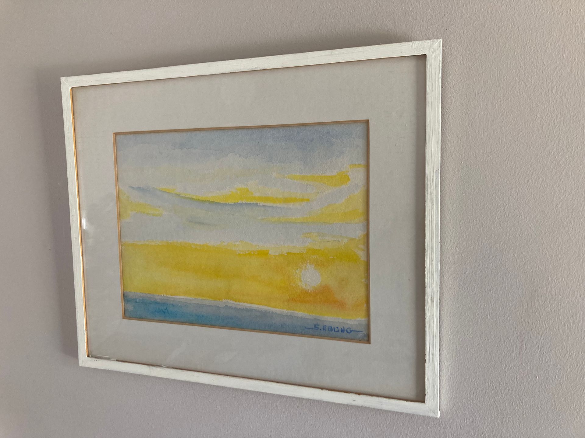 Null Stéphane EBLING 
Sunset
Watercolor. Signed lower right
23x32 cm (view)