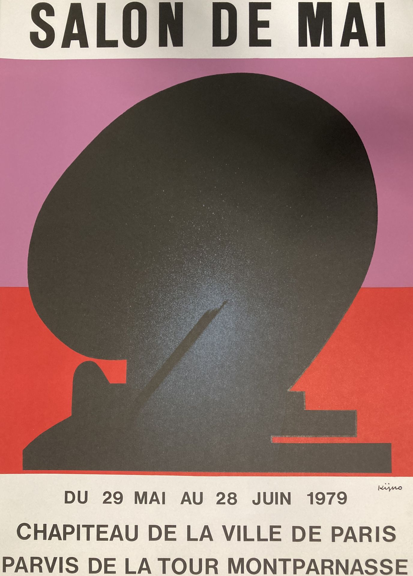 Null Ladislas KIJNO (1921-2012)
Affiche du Salon de Mai 1979, par Cassé lithogra&hellip;