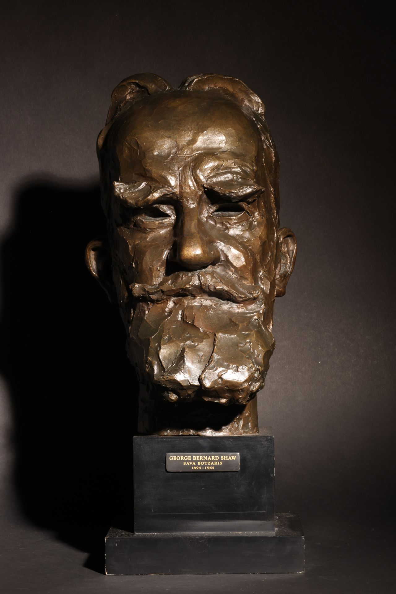 Botzaris, Sava (1894-1965), Bust of George Bernard Shaw, Bronze Sava BotzarisÂ (&hellip;