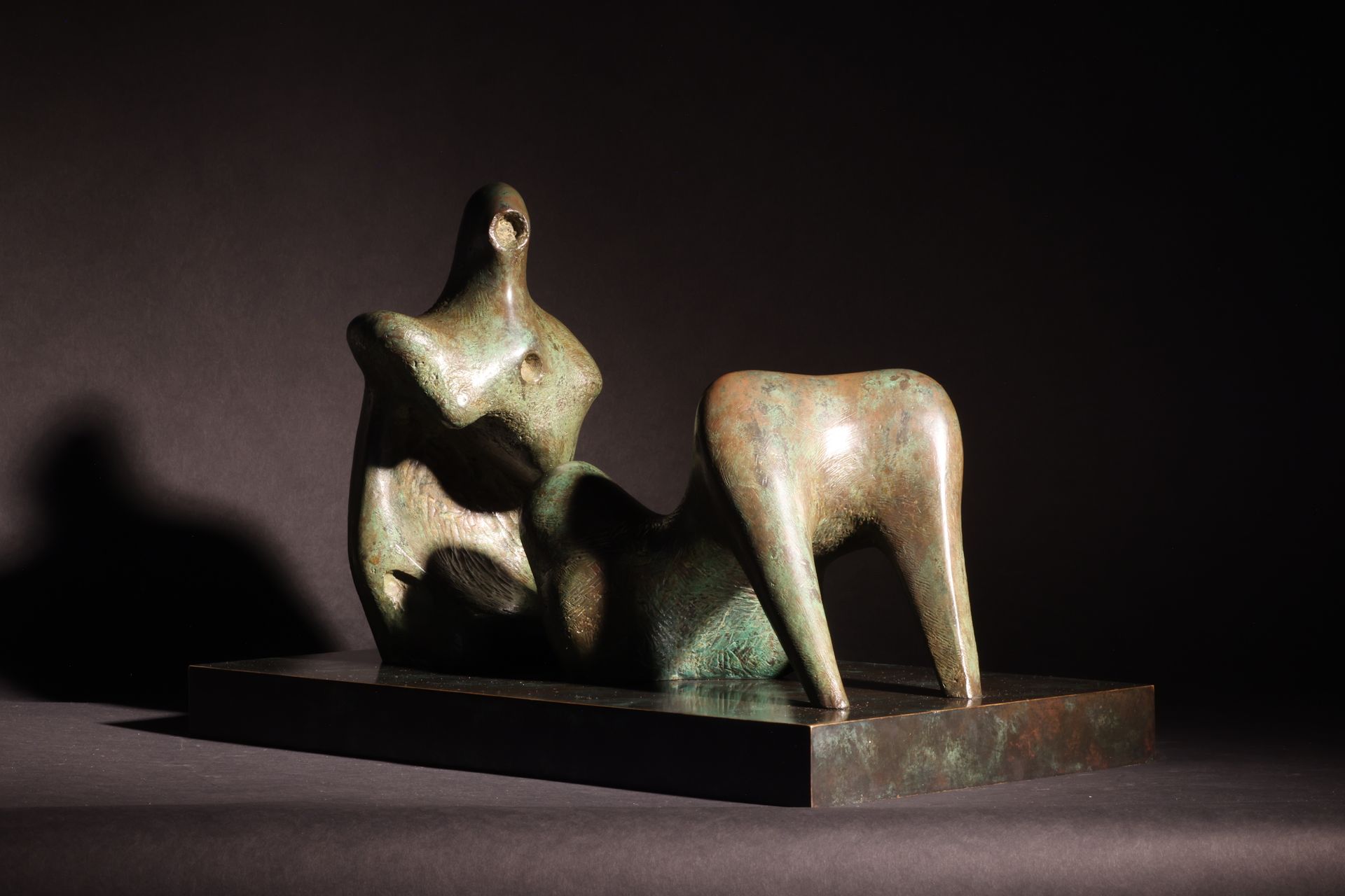 Moore, Henry (1898-1986), Working Model for Two Piece Reclining Figure: Armless &hellip;