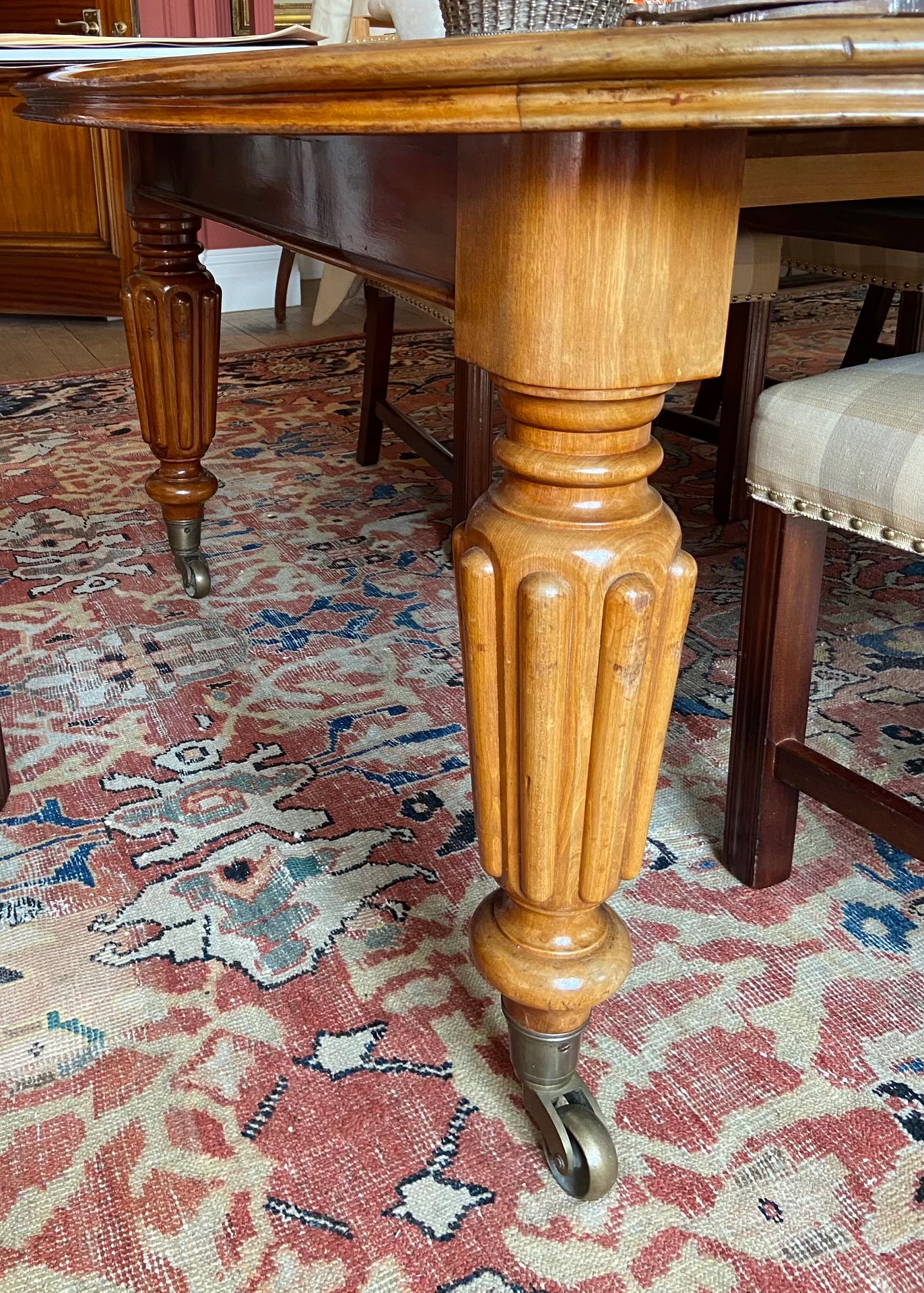 Mahogany D" End Dining Table" Table de salle Ã manger en acajou en forme de "D" &hellip;