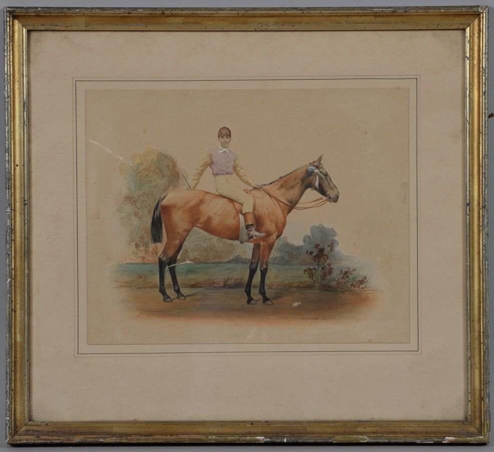 Null A.梅尔西尔（第十九-二十届）

骑师

水彩画，右下方有签名。

22.5 x 29.5厘米