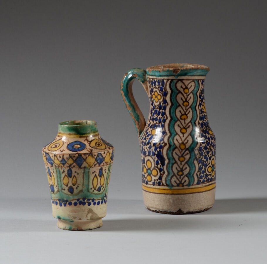 Null MOROCCO.

Meeting of a pitcher "Ghorraf" and a pot in polychrome earthenwar&hellip;