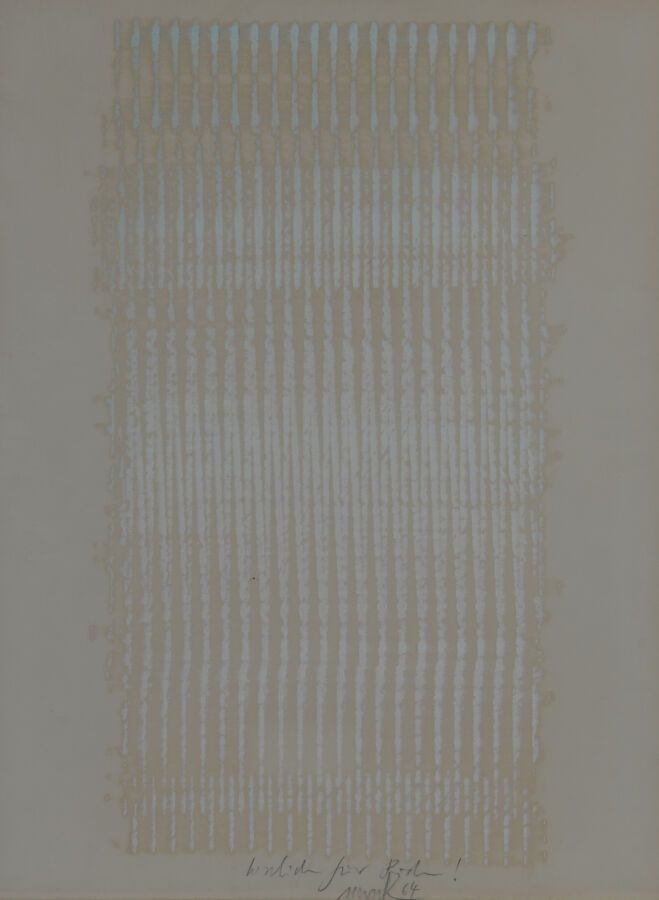 Null 海因茨-马克 (生于1931年)

无题》，1964年

纸上混合媒体，中下部有签名和日期 "64"。

63 x 48 厘米