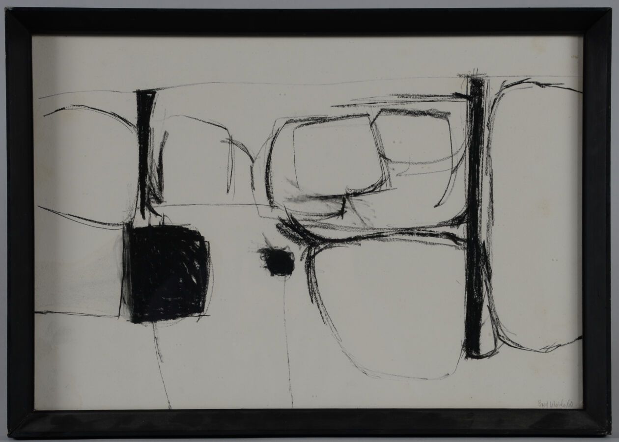 Null 布雷特-怀特利(1939-1992)

绘画，1960年

纸上油性铅笔画，右下方有签名和日期 "60"。

29 x 42 厘米



出处：Mc &hellip;