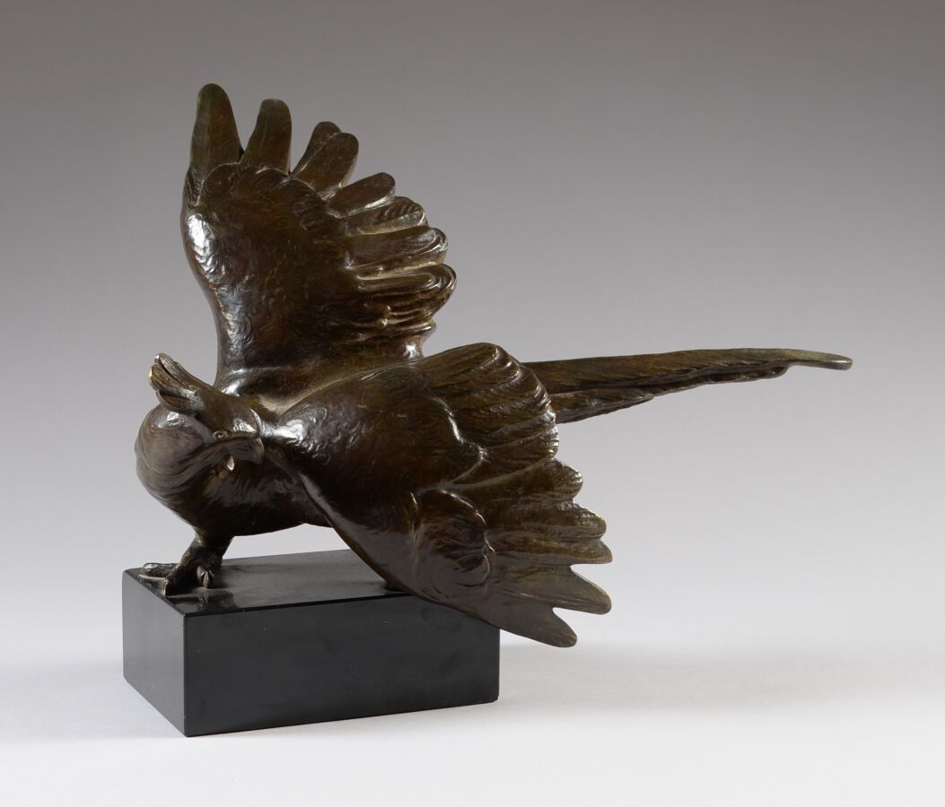 Null Alexandre KELETY (1874-1940)
Perroquet
Bronze à patine brune, socle en marb&hellip;