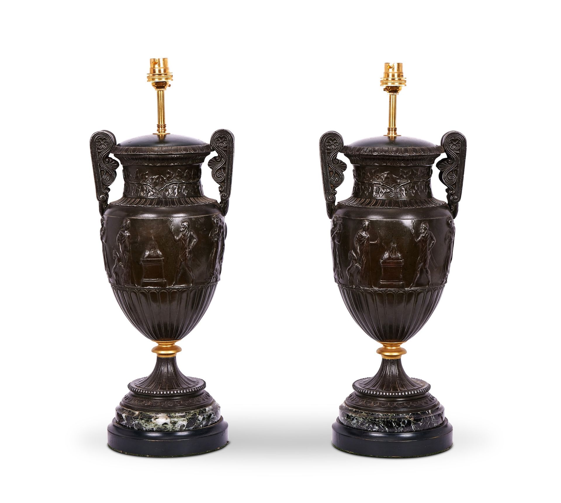 A PAIR OF 19TH CENTURY CLASSICAL STYLE LAMP BASES 一对19世纪古典风格的灯座 
一对19世纪古典风格的灯座
Ǟ&hellip;
