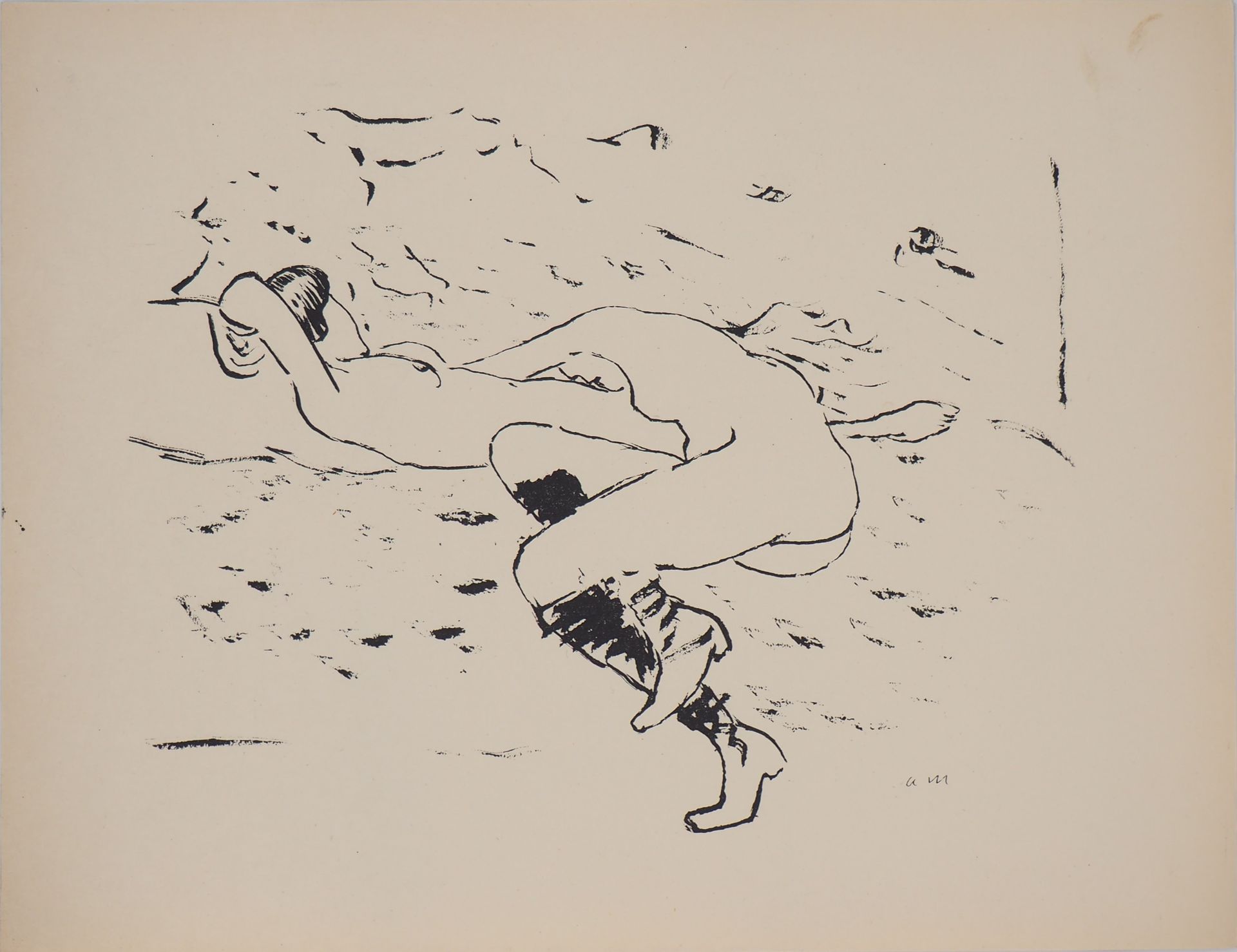 Albert Marquet Albert Marquet Sleeping lovers, 1925 Original lithograph Signed i&hellip;