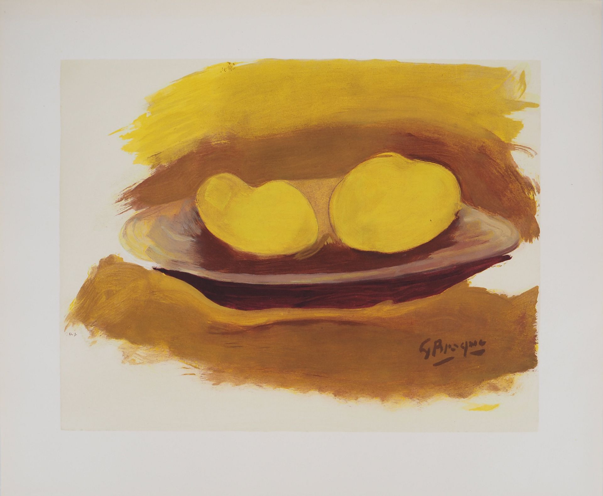 Georges Braque Georges Braque Tribute to Cézanne: Apples Lithography and stencil&hellip;