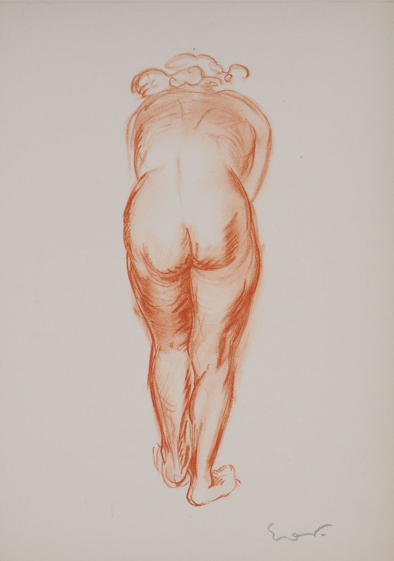 OTHON FRIESZ Emile Othon Friesz Leaning Nude, 1949 Original lithograph Signed in&hellip;