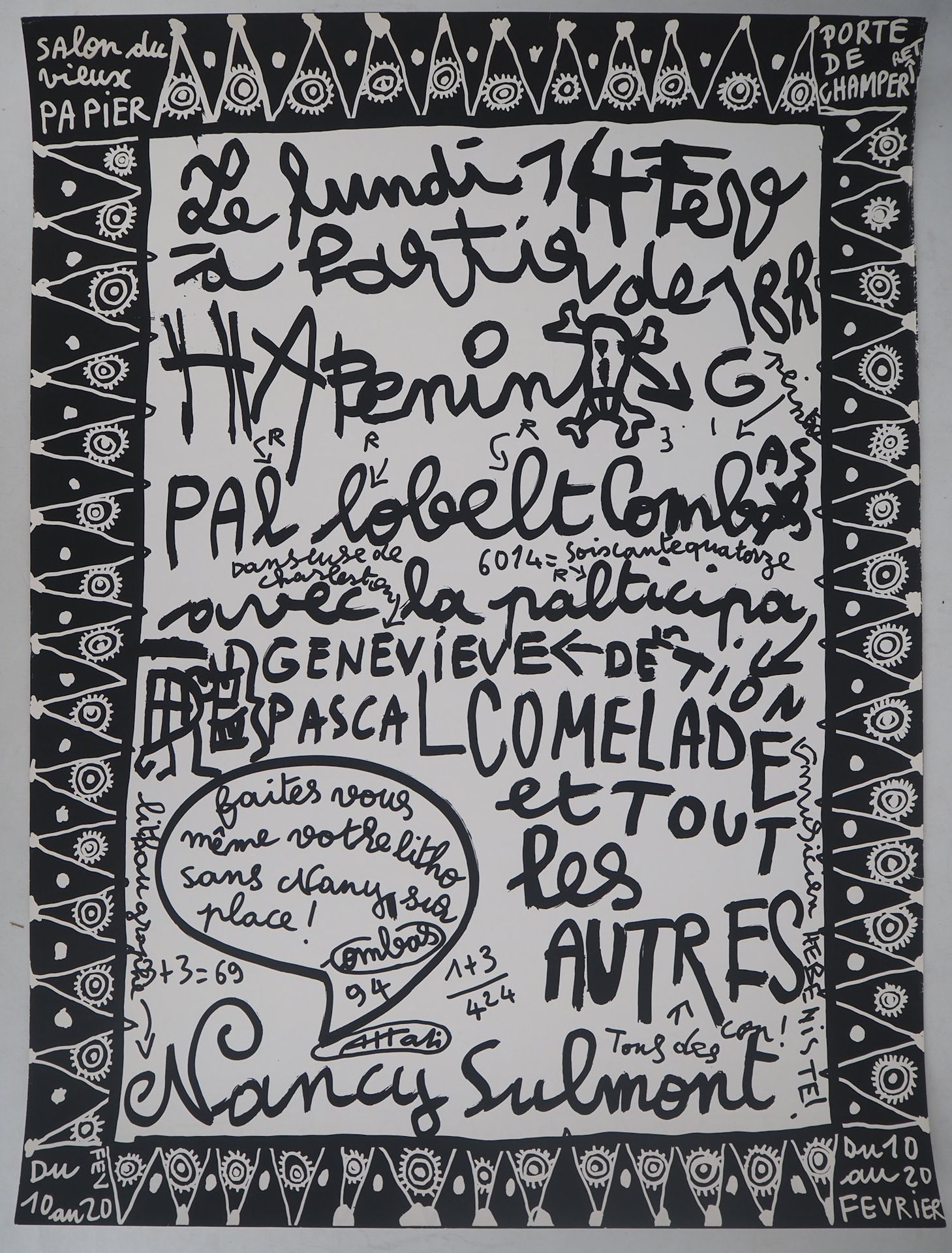 ROBERT COMBAS Robert COMBAS

同时代人, 1994

双面印刷的原版绢印画

板块中的签名

76 x 56 cm的细纹纸上

参考&hellip;