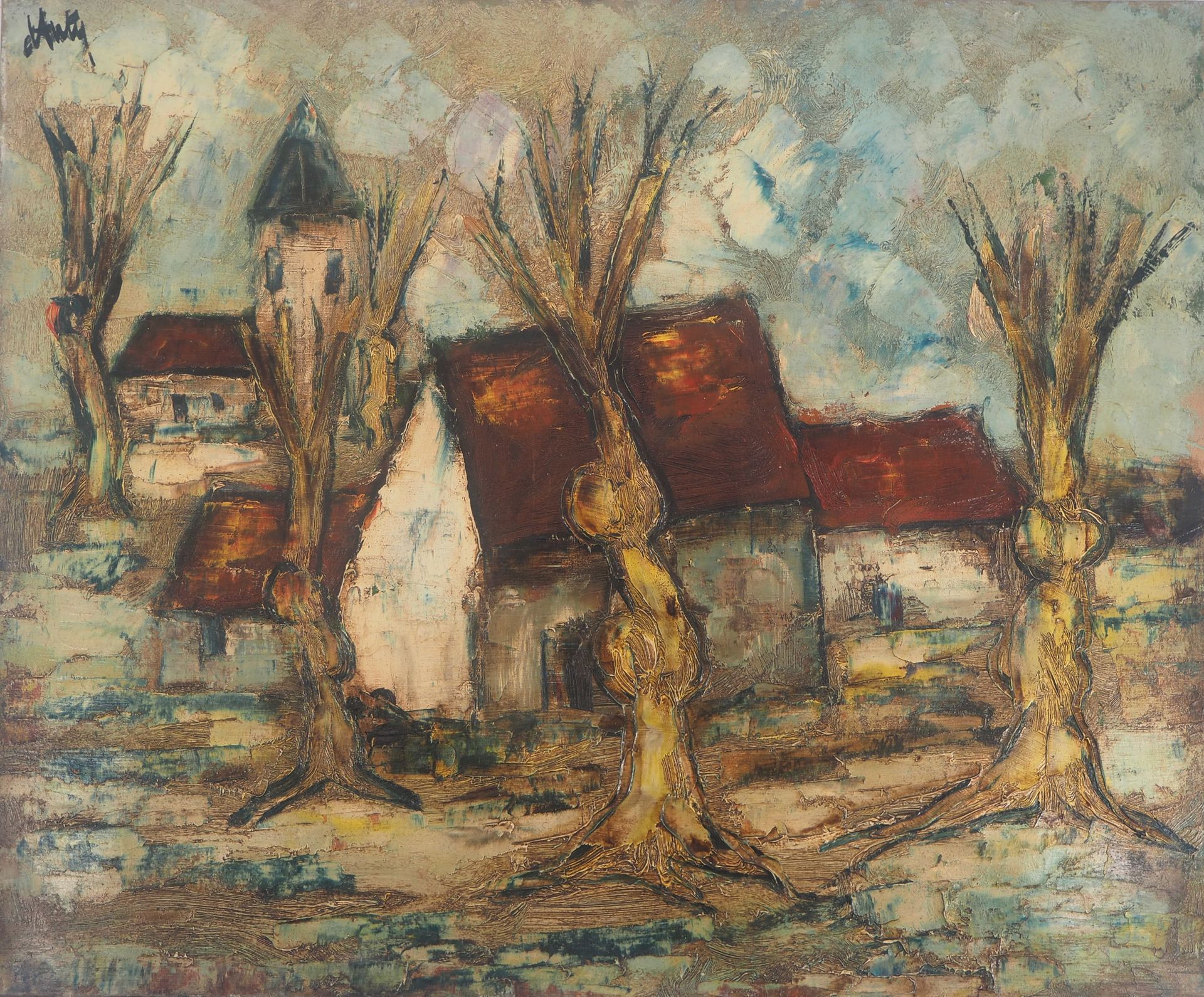 Henry D'ANTY Henry Maurice D'ANTY (1910-1998)

L'église du village

Huile sur to&hellip;