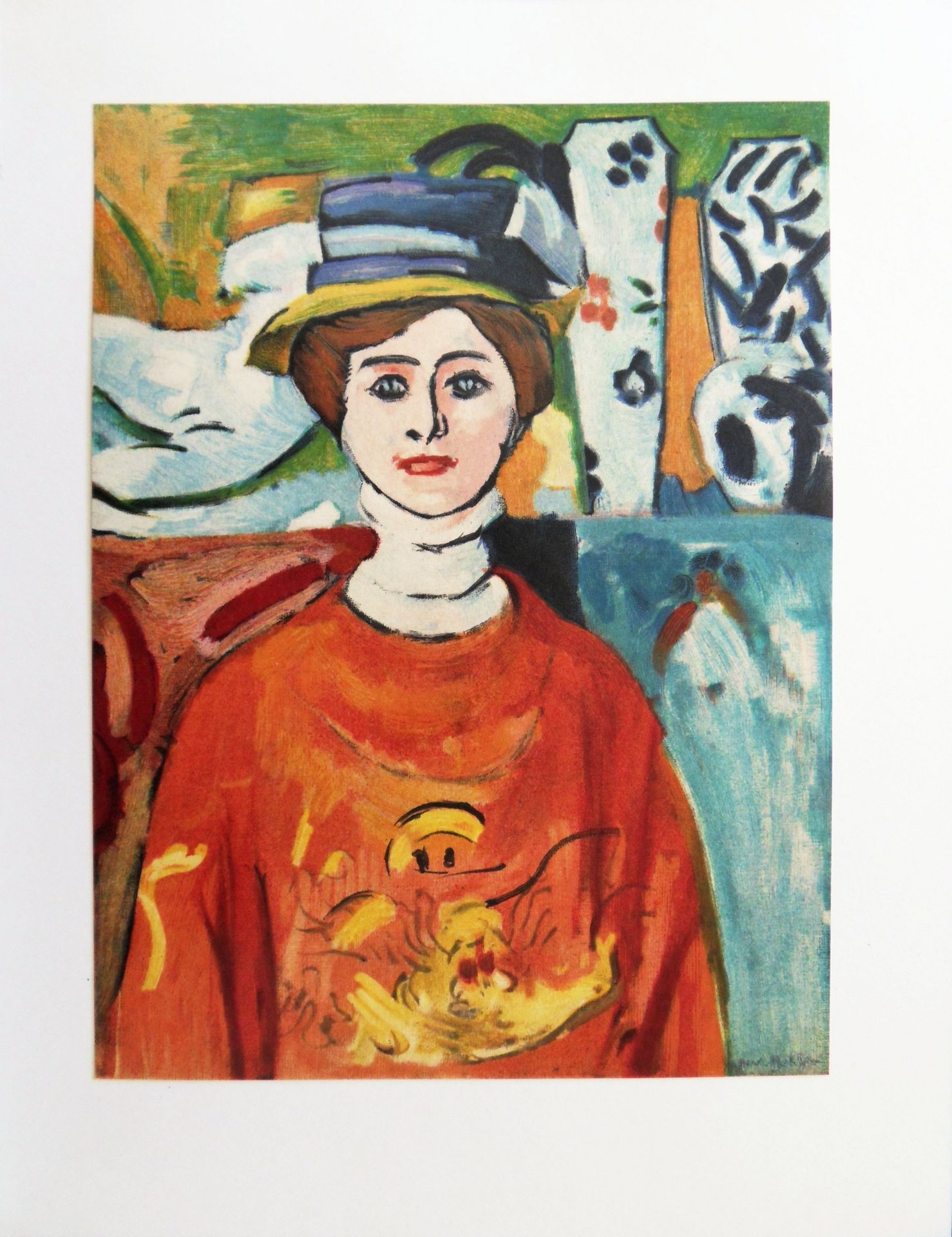 Henri MATISSE Henri MATISSE (后)

绿眼睛的女人

根据艺术家的画作制作的彩色石版画

板块中的签名

1954年在Mourlot&hellip;