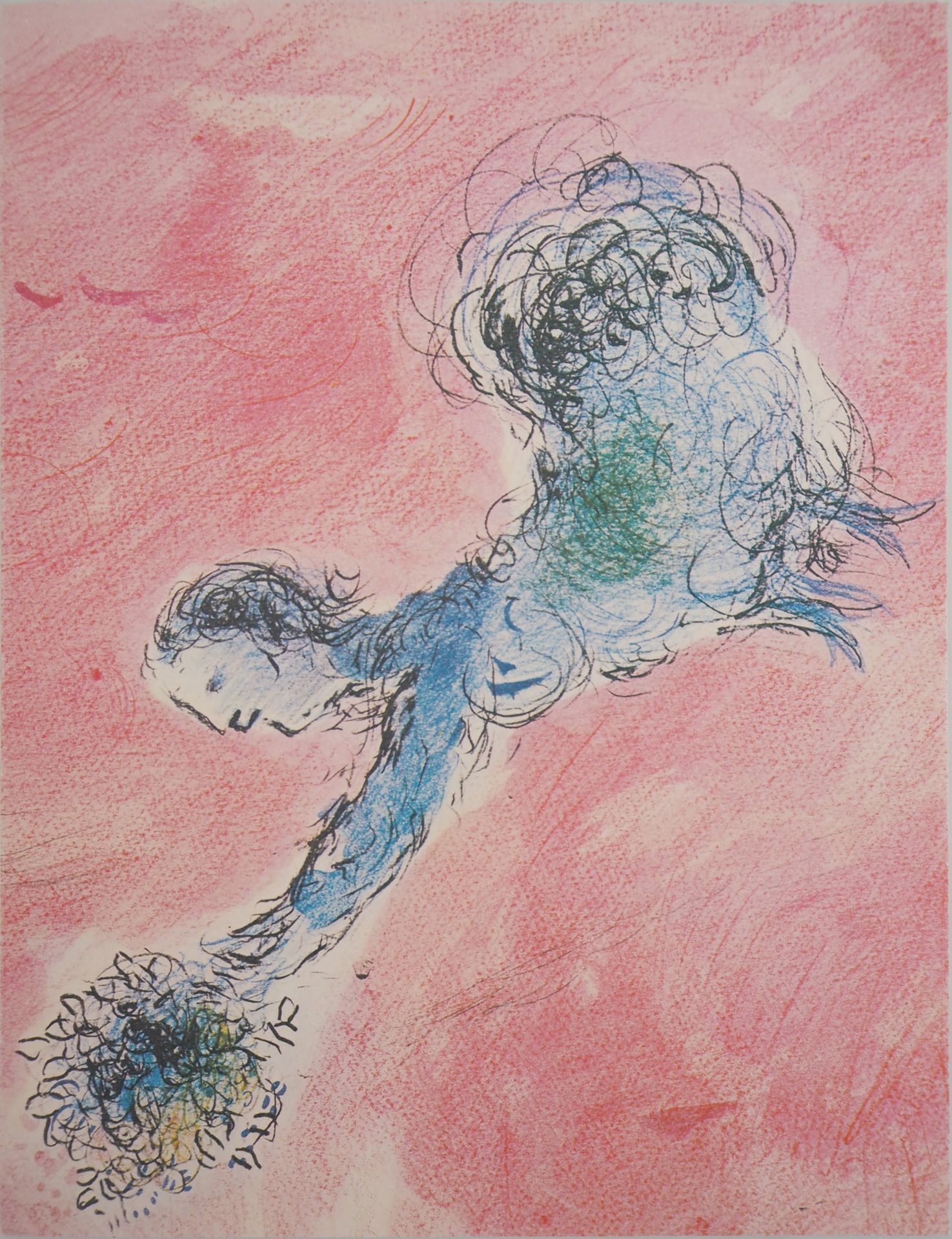 Marc Chagall 马克-夏加尔 (1887-1985)

新娘, 1981

四色工艺

牛皮纸上 20 x 15,5 cm (开放卡 20 x 31)&hellip;