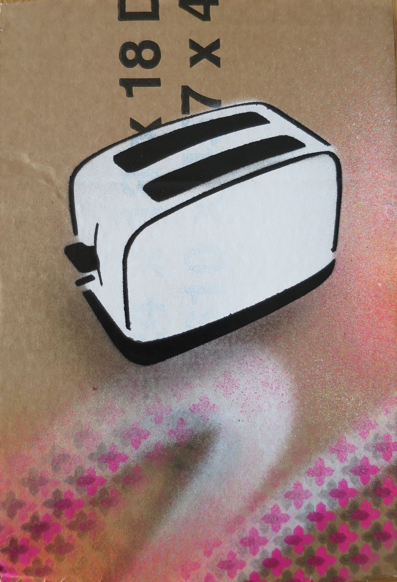The Toasters The Toasters 
Twenty Eights, 2019 
Aérosol sur carton 
Signé au dos&hellip;