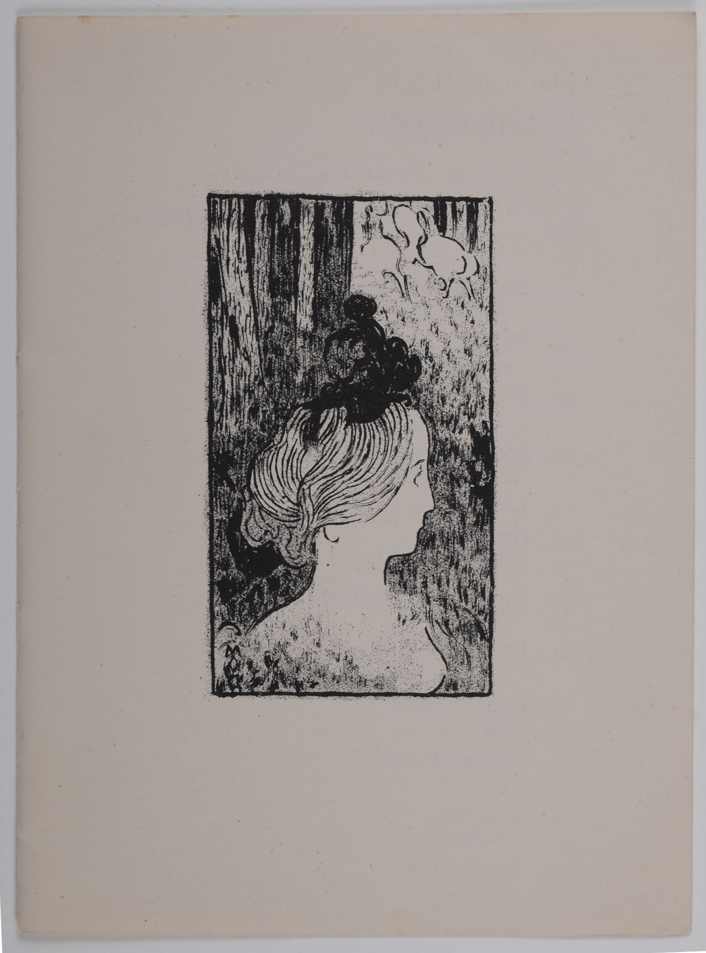 MAURICE DENIS 莫里斯-丹尼斯

金色花园里的女人》，1894年

 

 石头上的原始石版画

 尺寸。

 纸张：7 1/4 x 5 1/2"(&hellip;