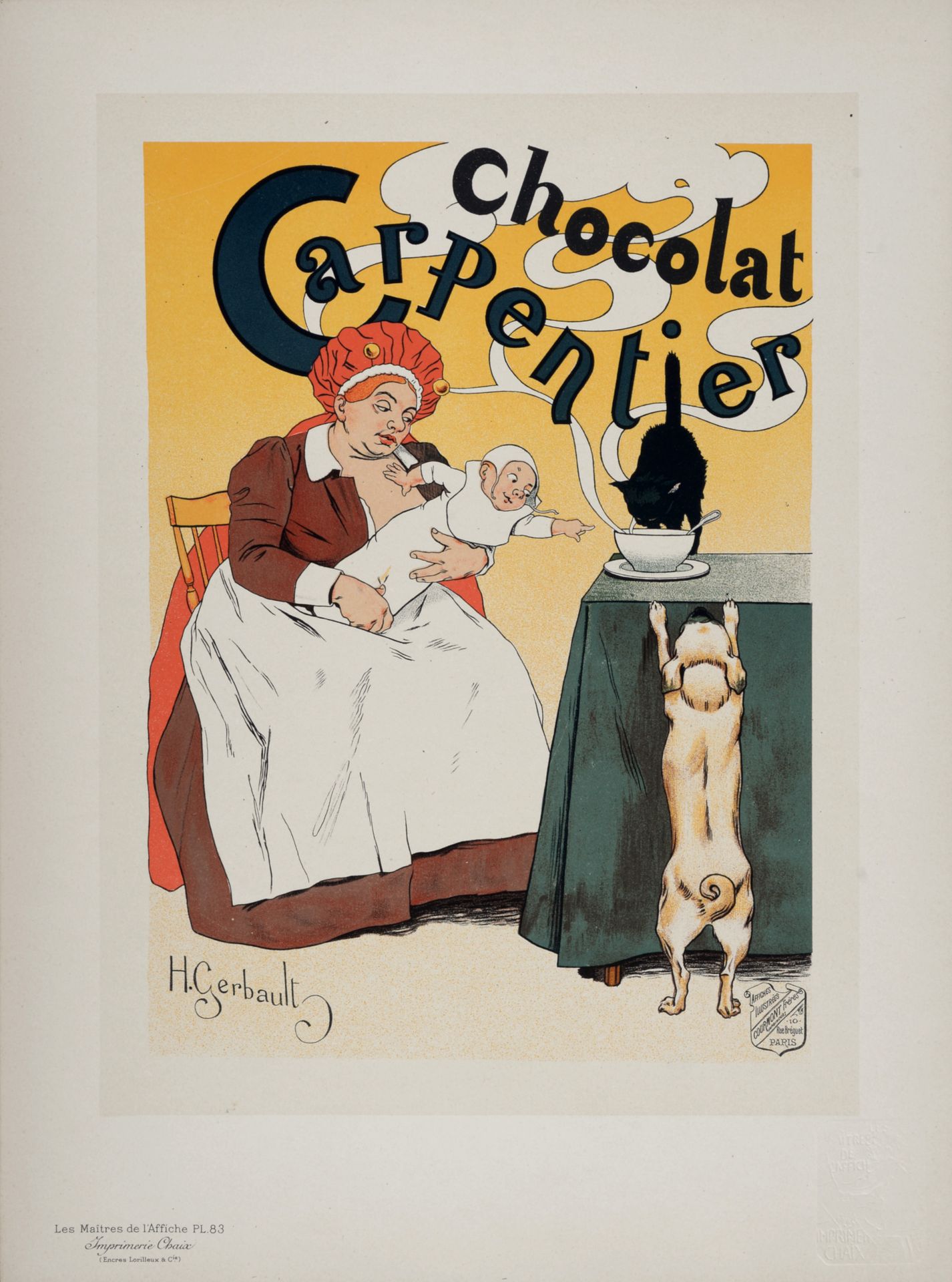 HENRY GERBAULT Henri Gerbault (1863-1930) Chocolat Carpentier, 1897 Litografia s&hellip;