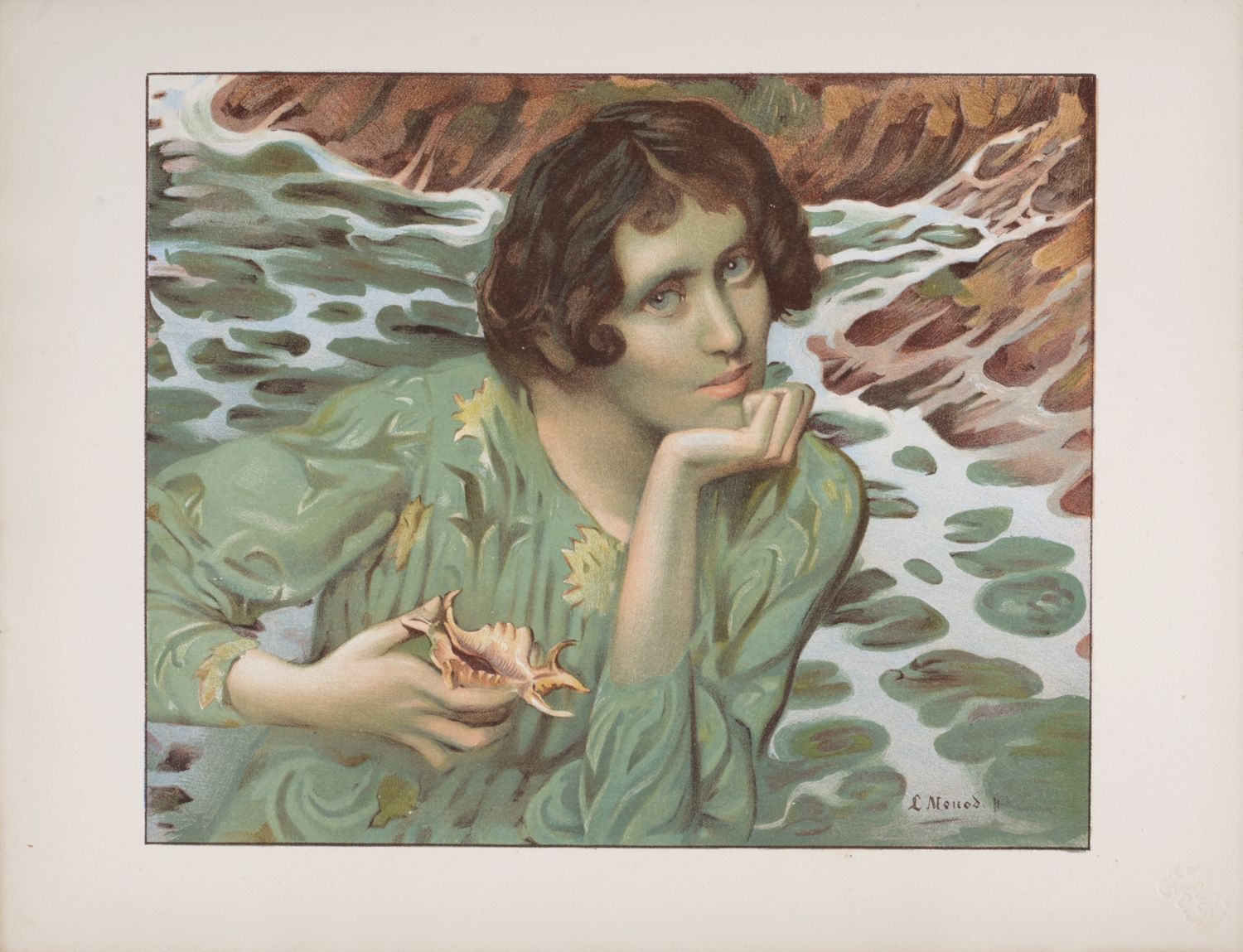 Lucien Hector MONOD 吕西安-赫克托-莫诺 (1867-1957)

泉水之声》，1899年

石版画，纬线纸，右下角有签名，右下角有L'Es&hellip;