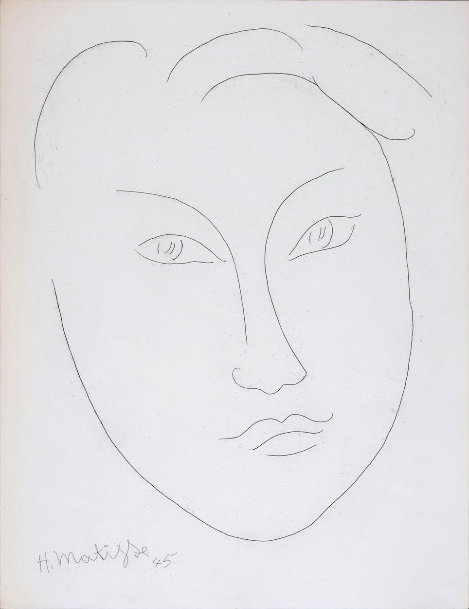 Henri MATISSE Henri Matisse (1869-1954)

Masque de jeune garçon, 1946

Gravure s&hellip;