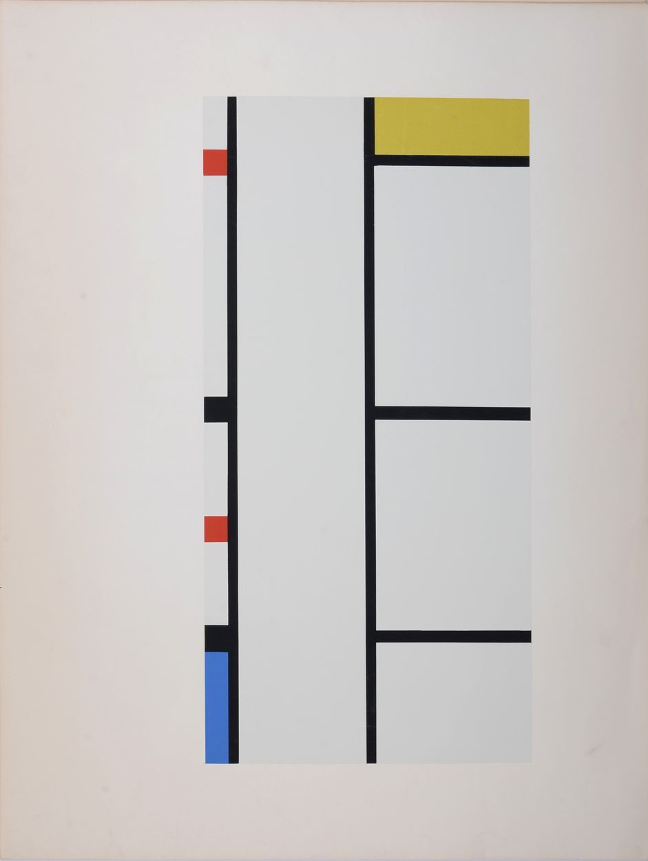 Piet MONDRIAN 皮特-蒙德里安（后）(1872-1944)

组成 35-42 (1957)

限量200张 这幅绢印画是为丹尼斯-勒内画廊出版的 &hellip;