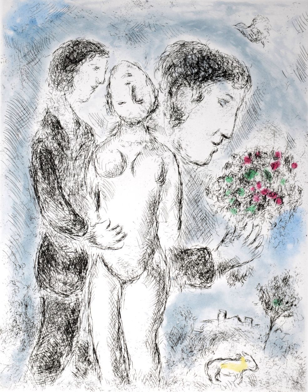 Marc Chagall Marc Chagall (1887-1985)

Celui qui dit les choses sans rien dire, &hellip;