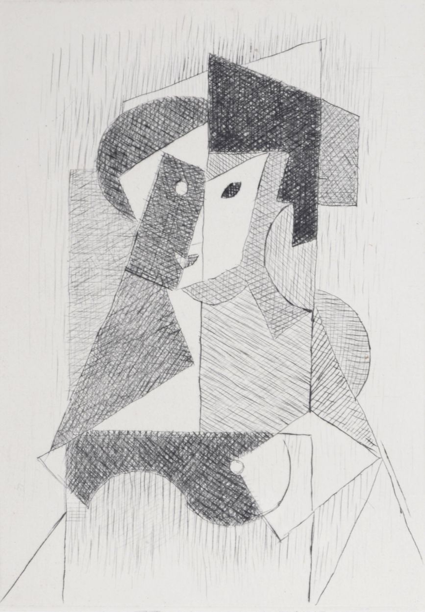 Null Jean Metzinger (1883-1956) 

Komposition, 1947 

Original Radierung (Kaltna&hellip;