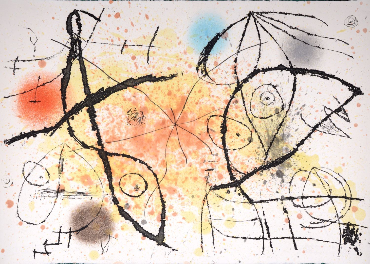Joan Miro 琼-米罗 (1893-1983)

怪诞的宫廷女郎IX, 1974年

奥弗涅纸上的蚀刻画（彩色水印）。PLATE: PL.#IX.在作品集&hellip;