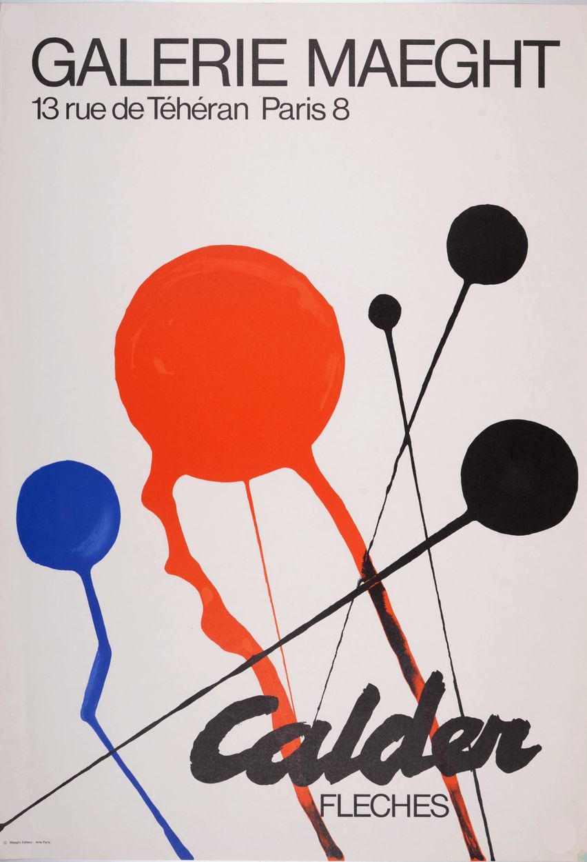 ALEXANDER CALDER 亚历山大-考尔德 (1898 - 1976)

箭头（迈格特画廊），1968年

厚纸平版印刷的海报。

无符号。没有编号。
&hellip;
