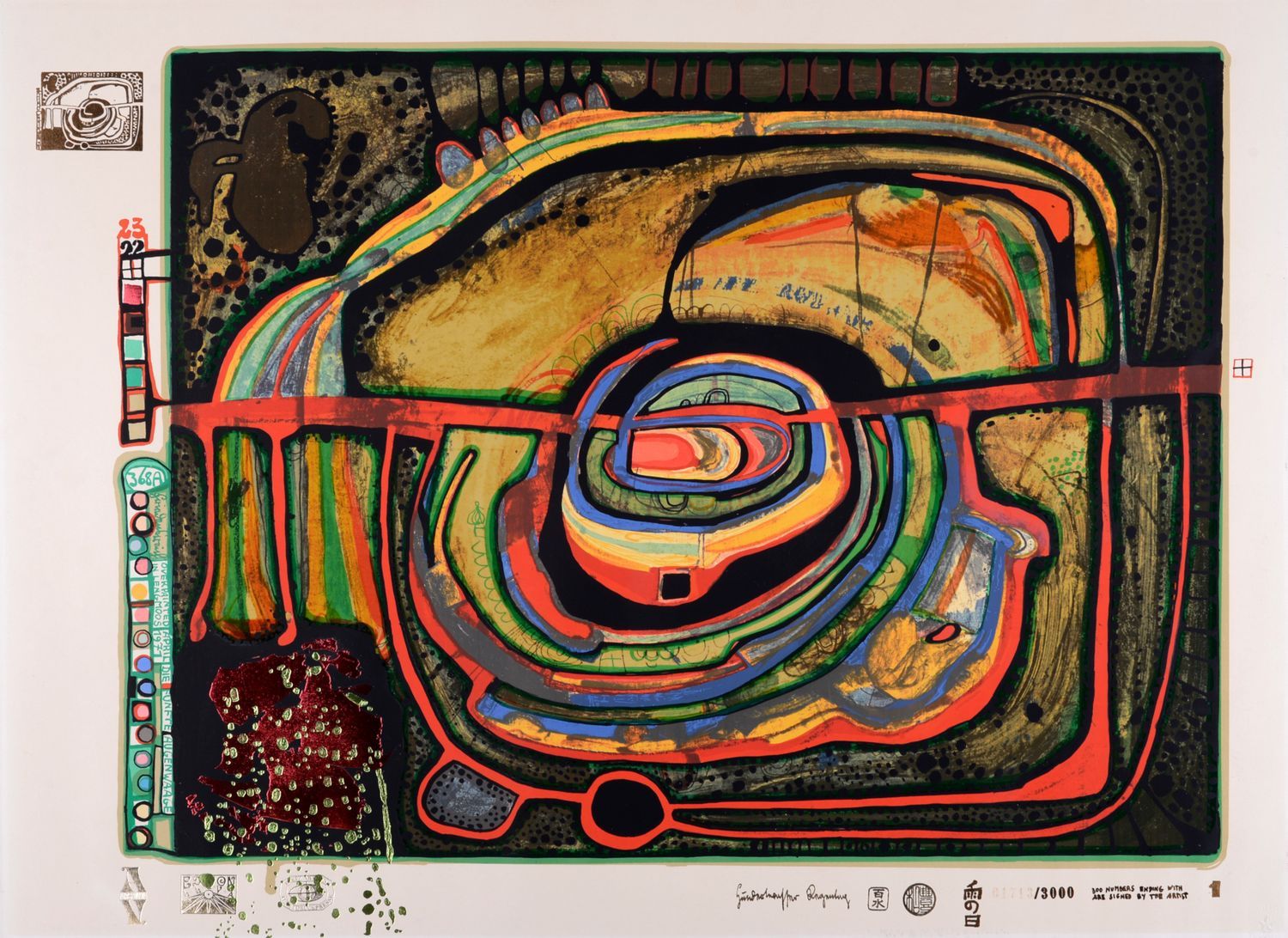 FRIEDENSREICH HUNDERTWASSER Friedensreich Hundertwasser (1928-2000) 
Die fünfte &hellip;